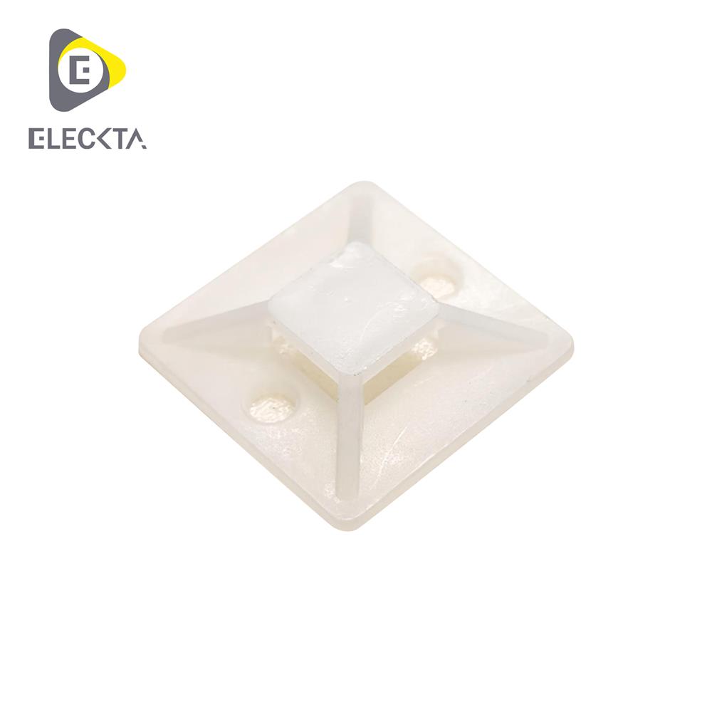 แป้นกาว ELECKTA 28x28 มม. สีขาว (แพ็ก 10 ชิ้น)