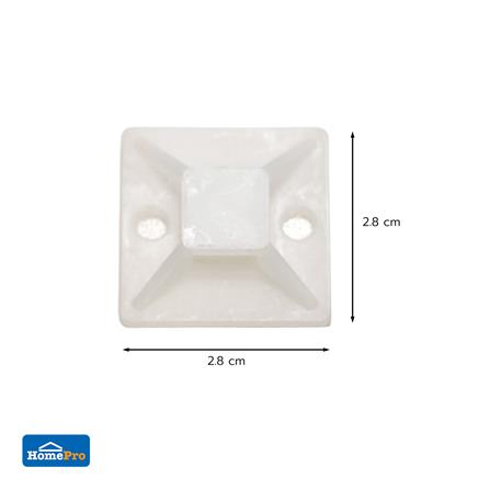 แป้นกาว ELECKTA 28x28 มม. สีขาว (แพ็ก 10 ชิ้น)_3