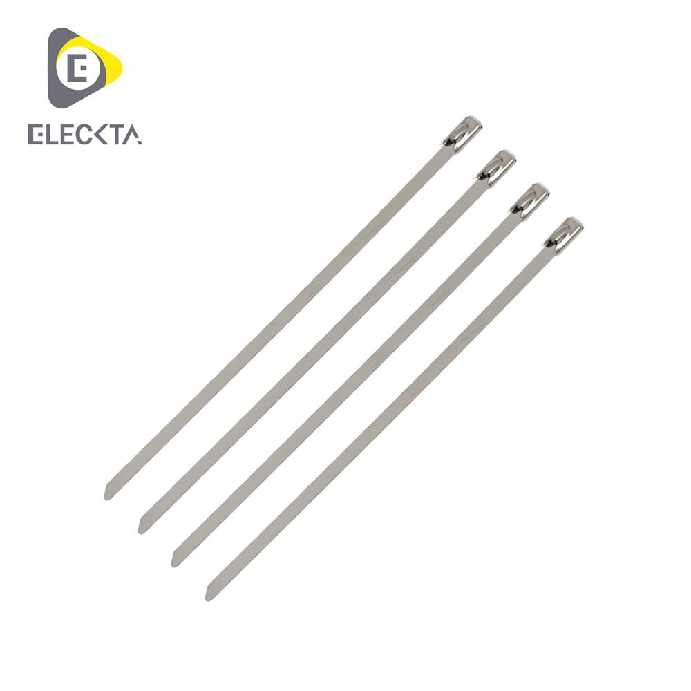 เคเบิ้ลไทร์สเตนเลส ELECKTA 6 นิ้ว สีเงิน (แพ็ก 50 เส้น)
