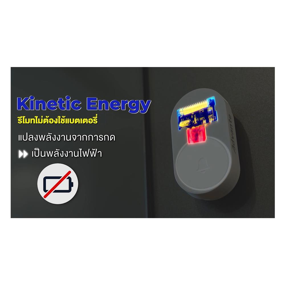 กระดิ่งรีโมทไร้สาย ADVENTE รุ่น มินิ FLP-316 สีขาว