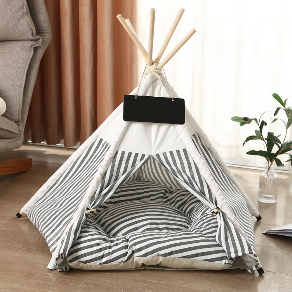 บ้านกระโจมสัตว์เลี้ยง DPETT ลายทาง