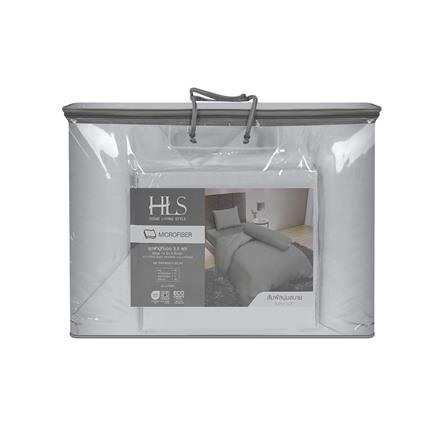 ชุดผ้าปูที่นอน 3.5 ฟุต (ชุด 4 ชิ้น) HOME LIVING STYLE LUTHER สี GREY_4