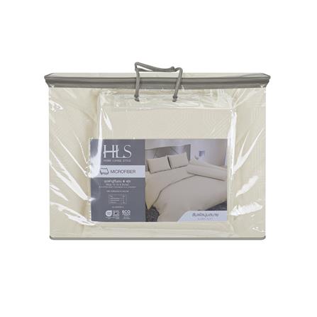 ชุดผ้าปูที่นอน 6 ฟุต (ชุด 6 ชิ้น) HOME LIVING STYLE MANDELA สี BEIGE_6