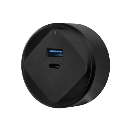 เต้ารับไร้สาย HACO USB TYPE A/C TR-USB/ACQ-BK สีดำ_1