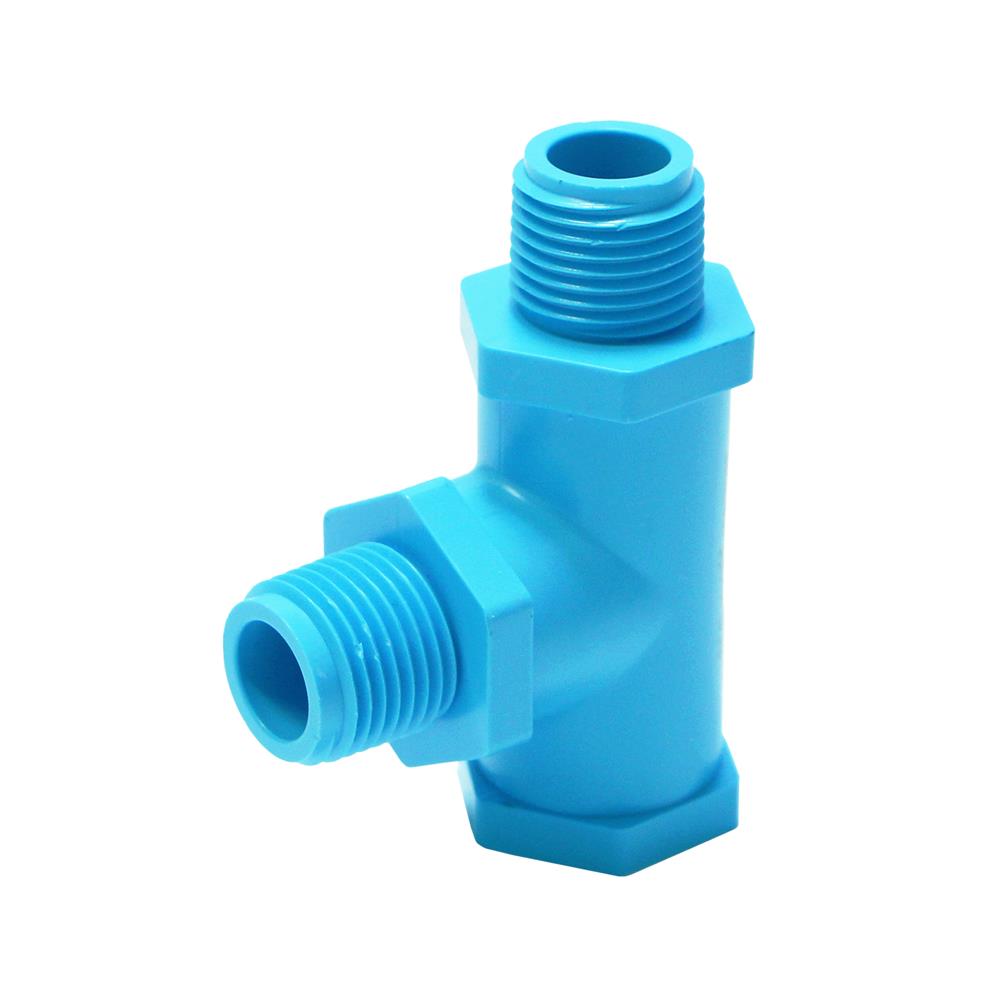 ข้อต่อสามทางเกลียวนอก/นอก/ใน-หนา SCG 1/2 นิ้ว สีฟ้า