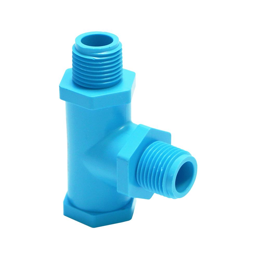 ข้อต่อสามทางเกลียวนอก/นอก/ใน-หนา SCG 1/2 นิ้ว สีฟ้า