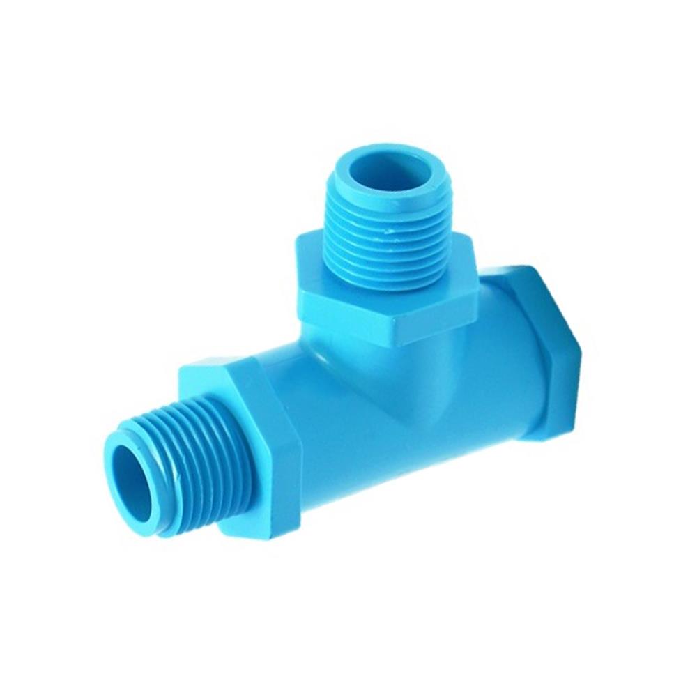 ข้อต่อสามทางเกลียวนอก/นอก/ใน-หนา SCG 1/2 นิ้ว สีฟ้า
