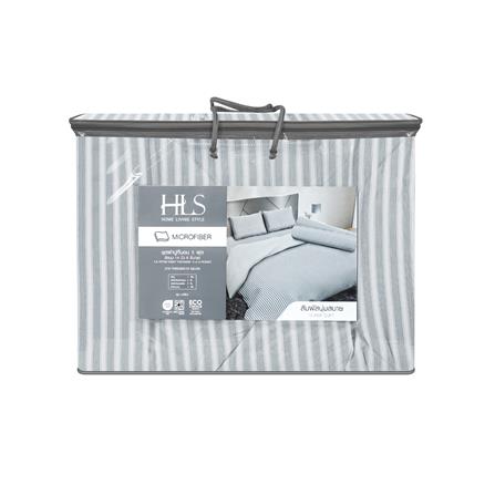 ชุดผ้าปูที่นอน 5 ฟุต (ชุด 6 ชิ้น) HOME LIVING STYLE LINEA สี GREY_4