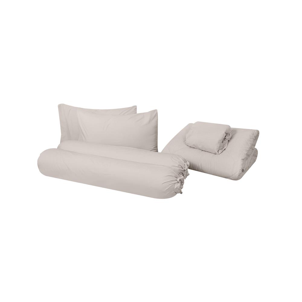 ชุดผ้าปูที่นอน 6 ฟุต (ชุด 6 ชิ้น) HOME LIVING STYLE SERENO สี KHAKI