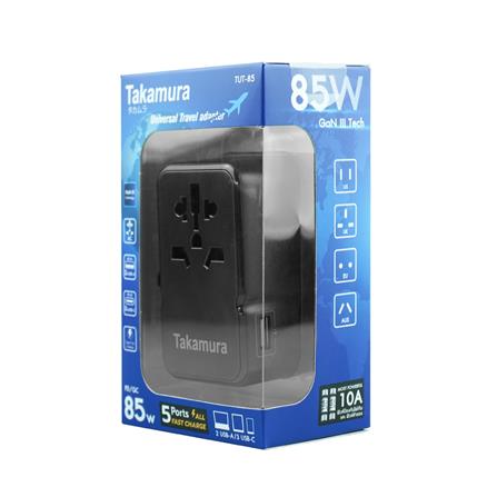 ปลั๊กแปลง 4 IN 1 UNIVERSAL TAKAMURA TUT-85 สีดำ_2