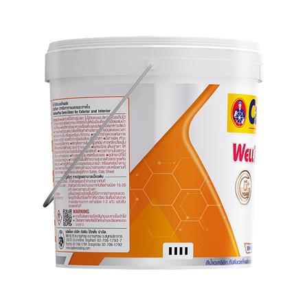 สีน้ำทาภายนอก ชนิดกึ่งเงา CAPTAIN WELLTECH PLUS BASE A 2.5 แกลลอน_3