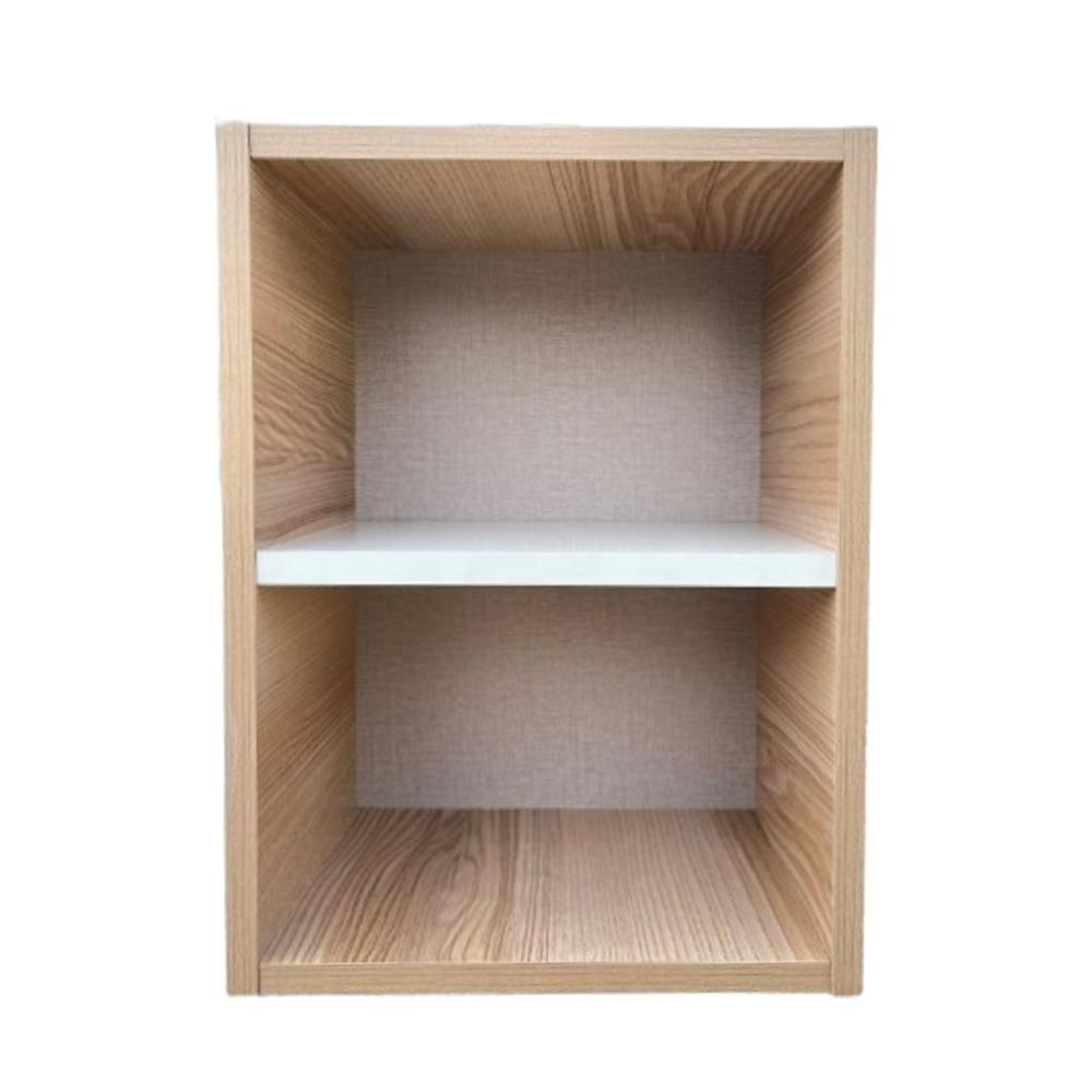 ตู้โล่ง 2 ชั้น FURDINI FINE 30 ซม. ลายไม้/ขาวผ้า/ครีมผ้า_1