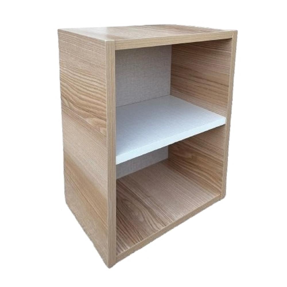 ตู้โล่ง 2 ชั้น FURDINI FINE 30 ซม. ลายไม้/ขาวผ้า/ครีมผ้า