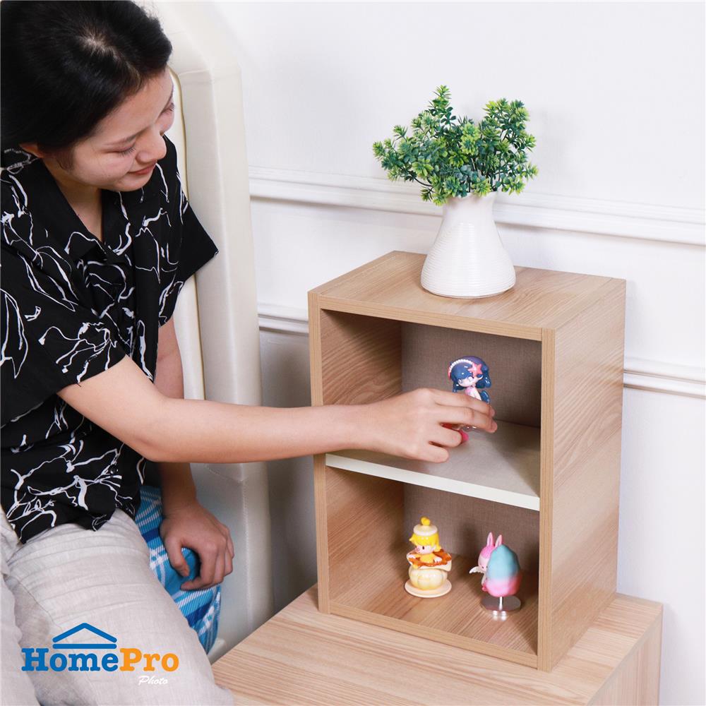 ตู้โล่ง 2 ชั้น FURDINI FINE 30 ซม. ลายไม้/ขาวผ้า/ครีมผ้า