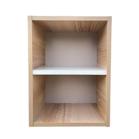 ตู้โล่ง 2 ชั้น FURDINI FINE 30 ซม. ลายไม้/ขาวผ้า/ครีมผ้า_0