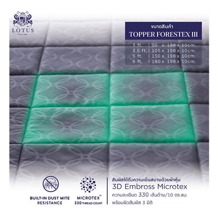 แผ่นรองนอน 6 ฟุต LOTUS FORESTEX III สี DARK GRAY_7