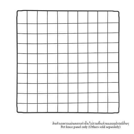 แผ่นคอกสัตว์เลี้ยง PETUS 45x45 ซม. สีดำ_0