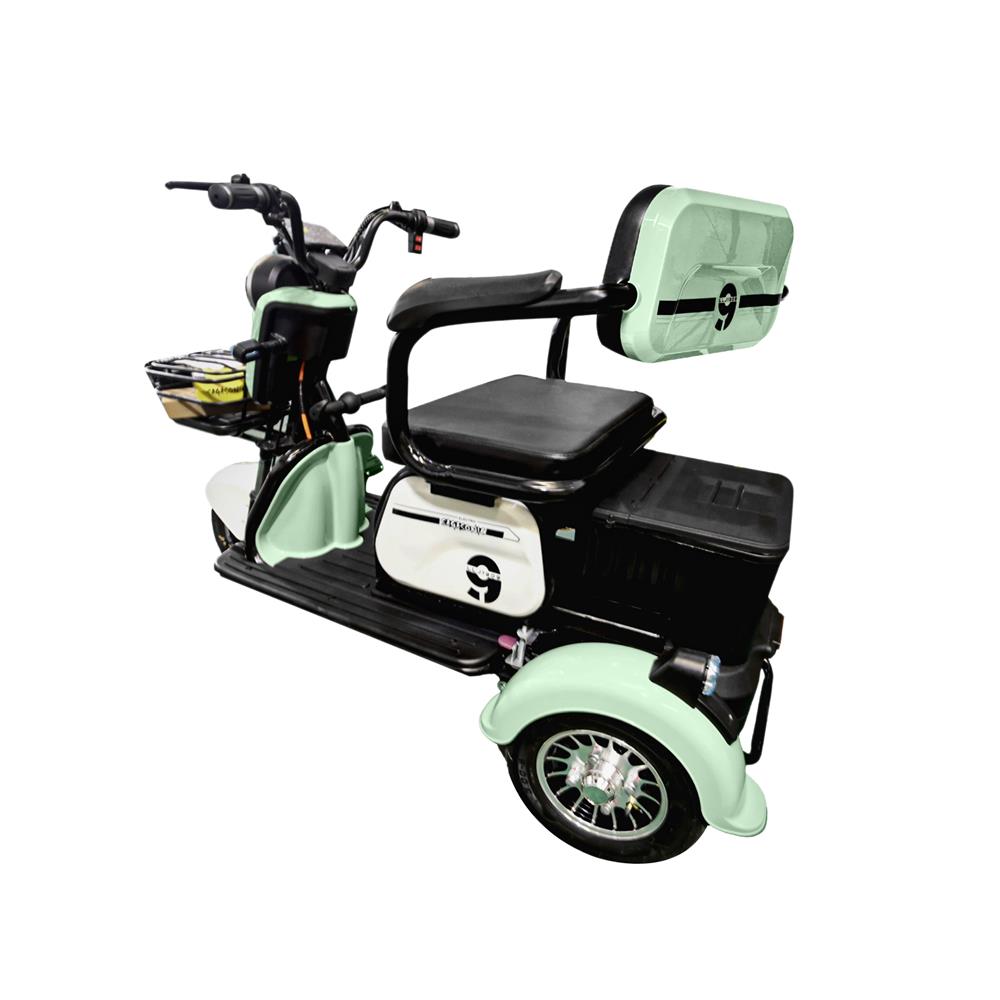 สกู๊ตเตอร์ไฟฟ้า 3 ล้อ SAGASONIC X6 สีขาว/เขียว