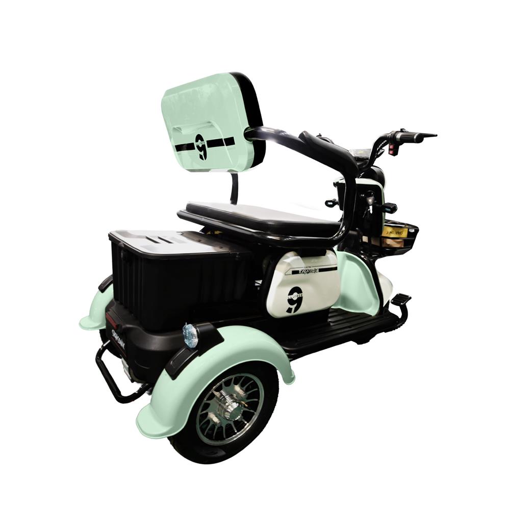 สกู๊ตเตอร์ไฟฟ้า 3 ล้อ SAGASONIC X6 สีขาว/เขียว