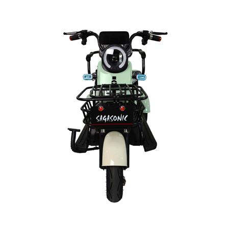 สกู๊ตเตอร์ไฟฟ้า 3 ล้อ SAGASONIC X6 สีขาว/เขียว_2