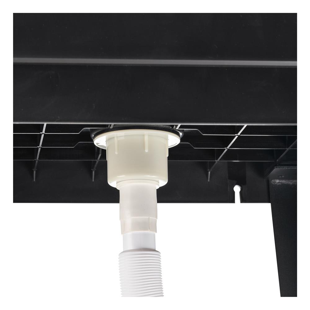 ซิงค์ขาตั้งพลาสติก 1 หลุม INFO BS5048 สีดำ