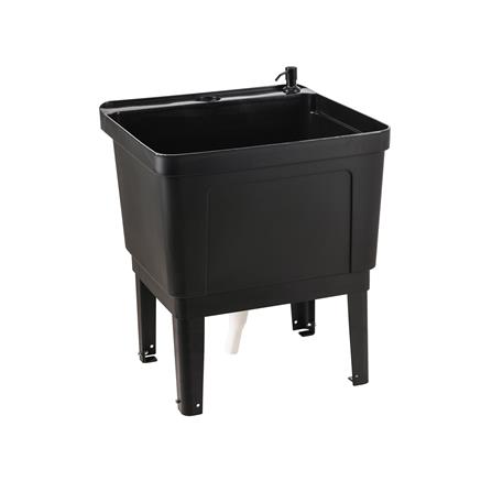 ซิงค์ขาตั้งพลาสติก 1 หลุม INFO BS5048 สีดำ_1