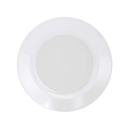 จานเมลามีนตื้น 8 นิ้ว VANDA สีครีมขาว_2