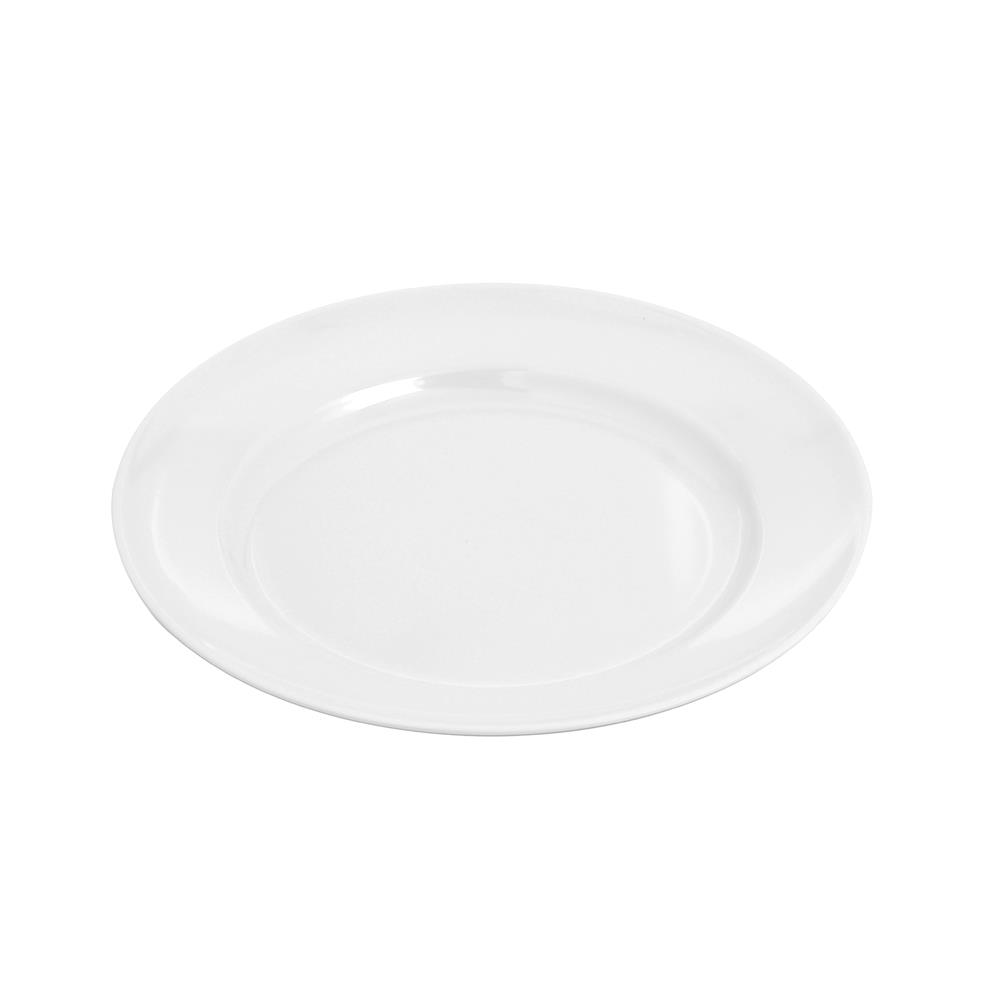 จานเมลามีนตื้น 9 นิ้ว VANDA สีครีมขาว