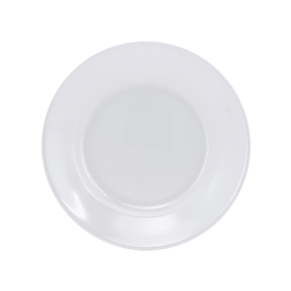 จานเมลามีนตื้น 7 นิ้ว VANDA สีครีมขาว