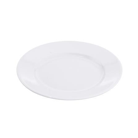 จานเมลามีนตื้น 7 นิ้ว VANDA สีครีมขาว_1