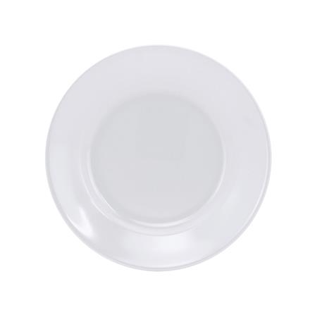 จานเมลามีนตื้น 7 นิ้ว VANDA สีครีมขาว_2