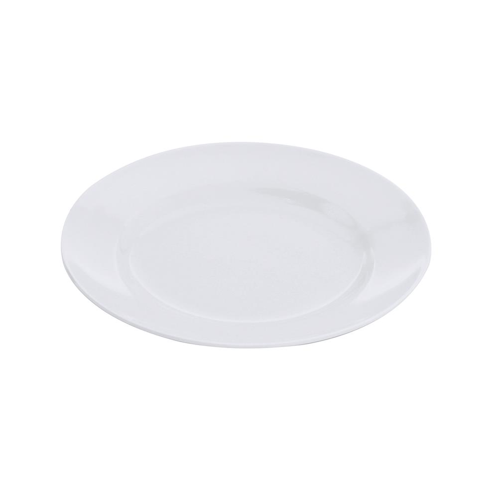 จานเมลามีนตื้น 6.5 นิ้ว VANDA สีครีมขาว