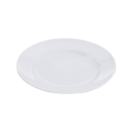 จานเมลามีนตื้น 6.5 นิ้ว VANDA สีครีมขาว_1