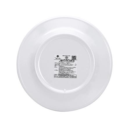 จานเมลามีนตื้น 6.5 นิ้ว VANDA สีครีมขาว_3