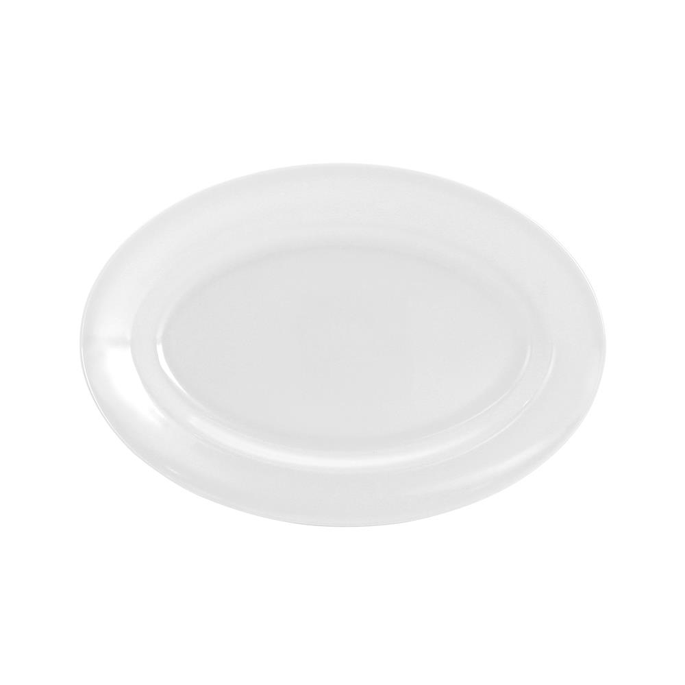 จานเปลเมลามีน 11 นิ้ว VANDA สีครีมขาว