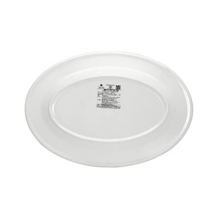 จานเปลเมลามีน 11 นิ้ว VANDA สีครีมขาว_3