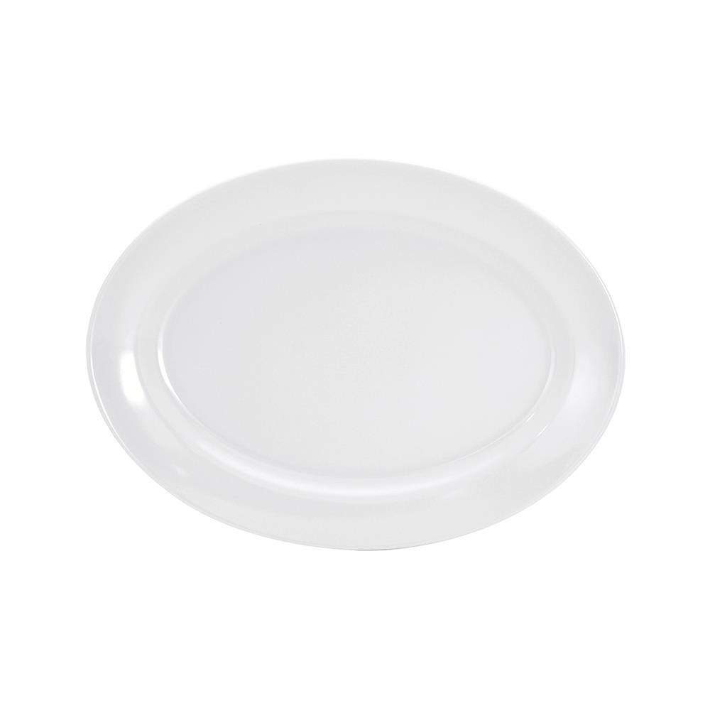 จานเปลเมลามีน 12 นิ้ว VANDA สีครีมขาว