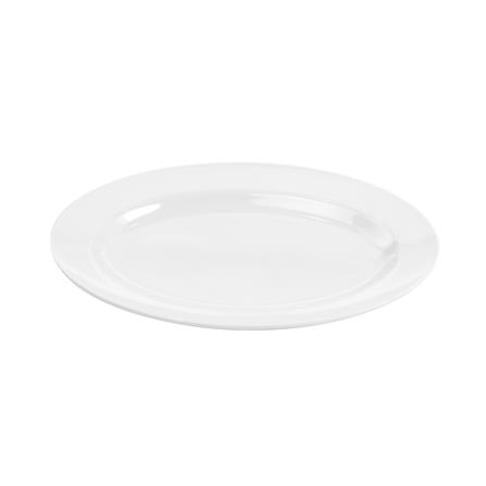 จานเปลเมลามีน 14 นิ้ว VANDA สีครีมขาว_1