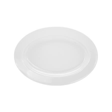 จานเปลเมลามีน 14 นิ้ว VANDA สีครีมขาว_2