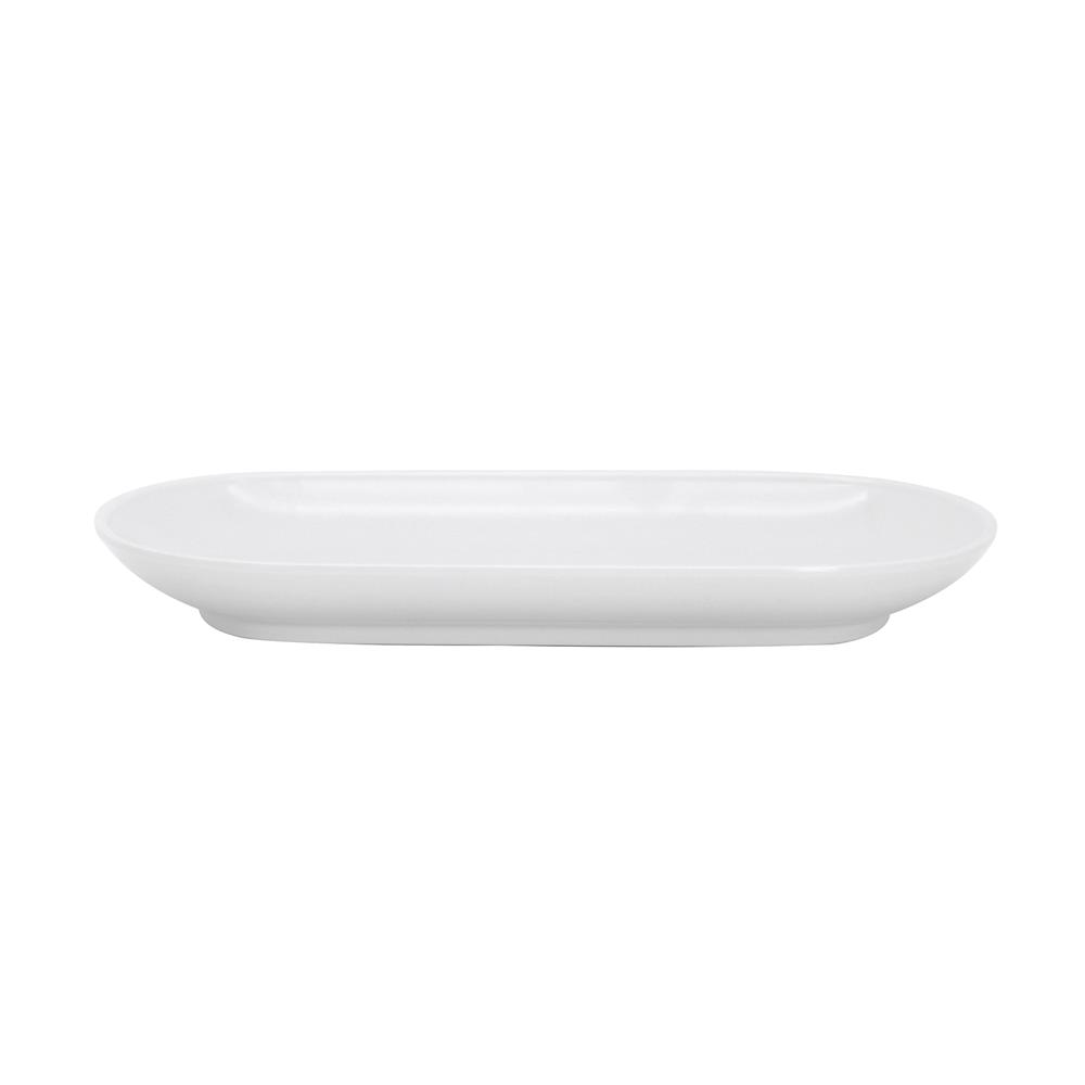 จานเปลเมลามีนเหลี่ยม 8.5 นิ้ว VANDA สีครีมขาว