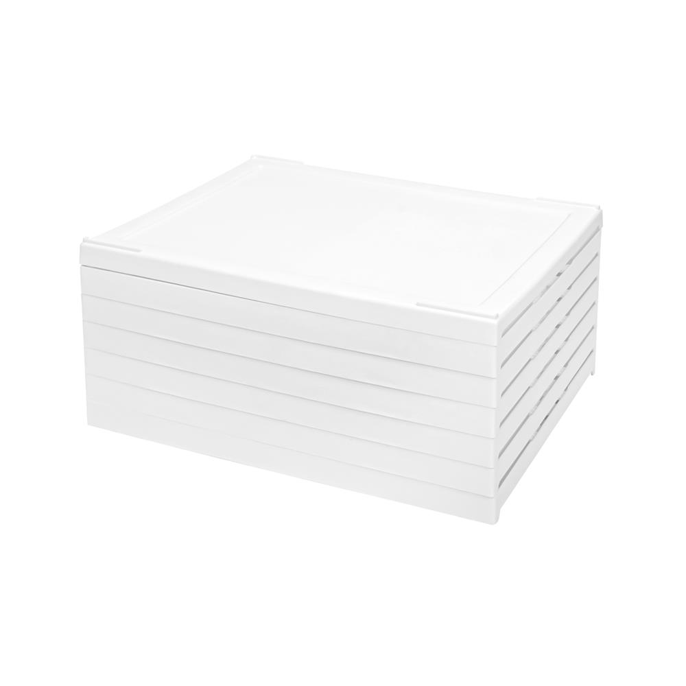 กล่องรองเท้า 6 ช่อง STACKO KLEAR 34.5X25.5X105.8 ซม. สีใส