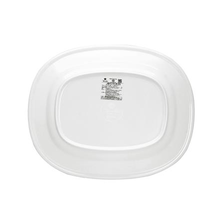 จานเปลเมลามีนเหลี่ยม 12 นิ้ว VANDA สีครีมขาว_3