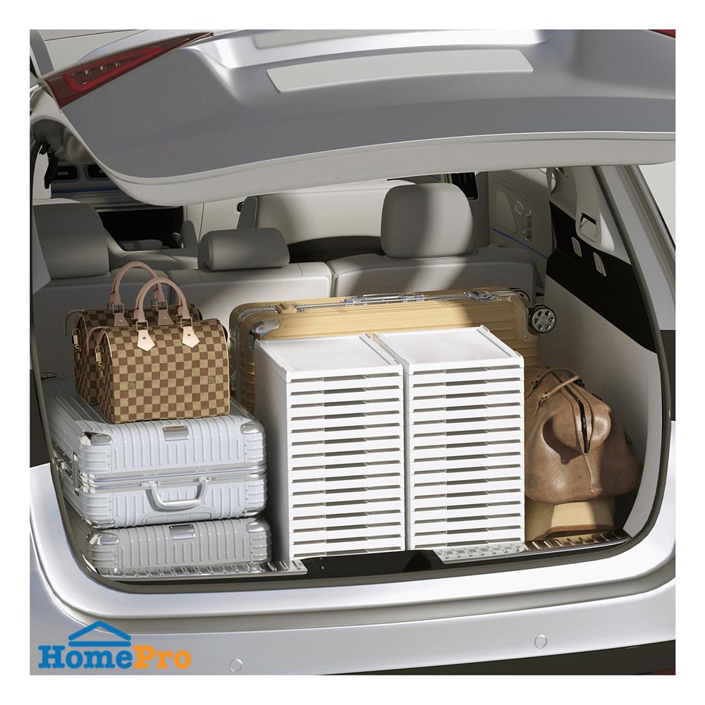 กล่องรองเท้า 3 ช่อง STACKO KLEAR 52.7X34.8X67.51 ซม. สีใส