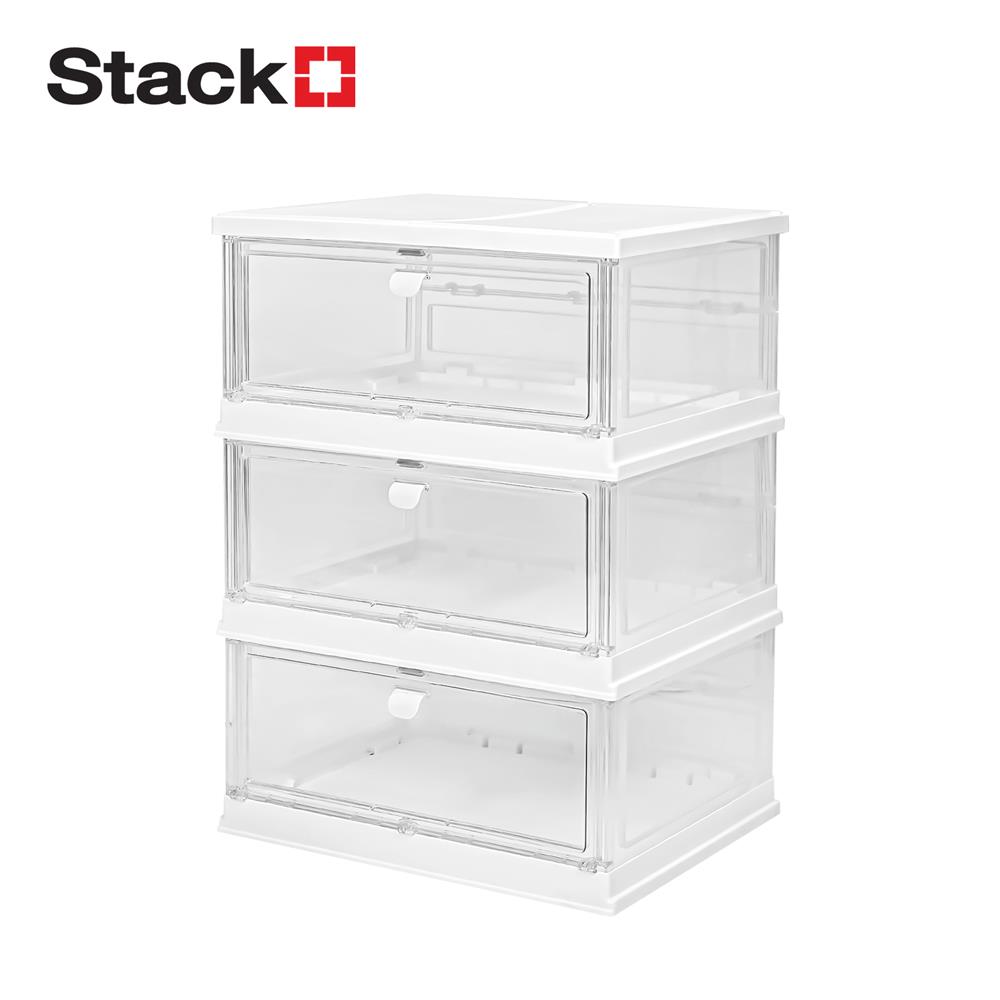 กล่องรองเท้า 3 ช่อง STACKO KLEAR 52.7X34.8X67.51 ซม. สีใส