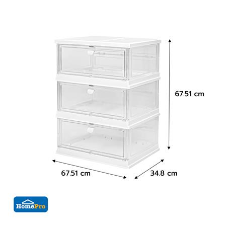 กล่องรองเท้า 3 ช่อง STACKO KLEAR 52.7X34.8X67.51 ซม. สีใส_10