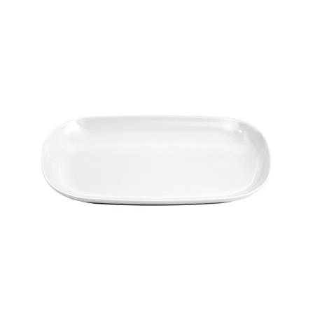 จานเมลามีนเหลี่ยม 9.5 นิ้ว VANDA สีครีมขาว_1