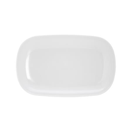 จานเมลามีนเหลี่ยม 9.5 นิ้ว VANDA สีครีมขาว_2