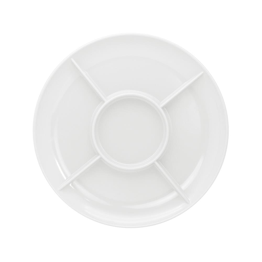 จานออเดิร์ฟเมลามีน 11.5 นิ้ว VANDA สีครีมขาว