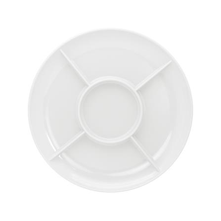 จานออเดิร์ฟเมลามีน 11.5 นิ้ว VANDA สีครีมขาว_2