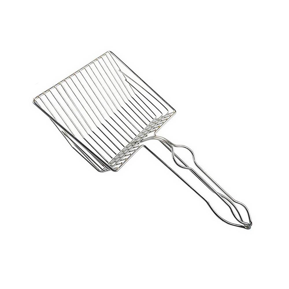 ที่ตักทรายแมวสเตนเลส PETUS สีเงิน